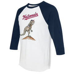 Washington Nationals Tiny Turnip Unisex TT Rex 3/4-Sleeve Raglan T-Shirt | MLB For sale