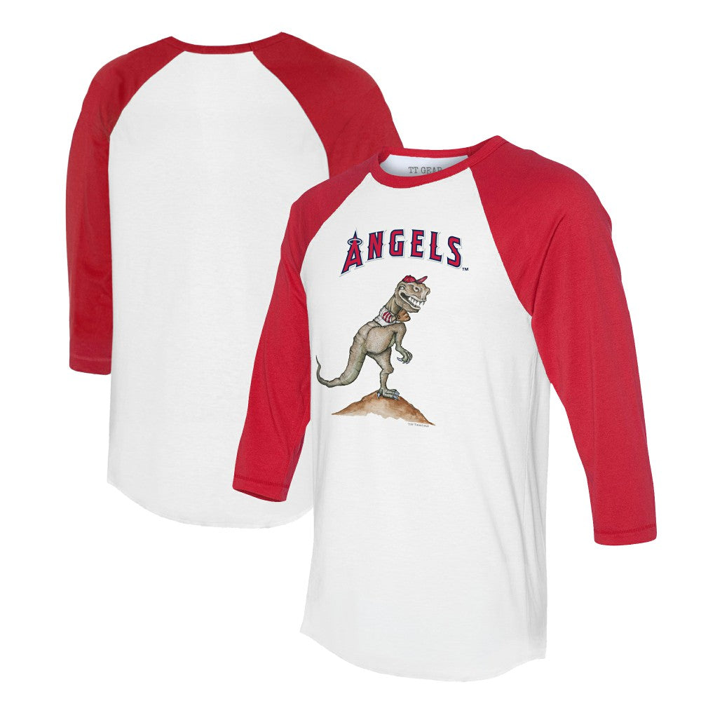 Los Angeles Angels Tiny Turnip Unisex TT Rex 3/4-Sleeve Raglan T-Shirt | MLB Outlet