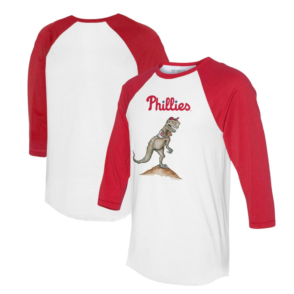 Philadelphia Phillies Tiny Turnip Unisex TT Rex 3/4-Sleeve Raglan T-Shirt | MLB US