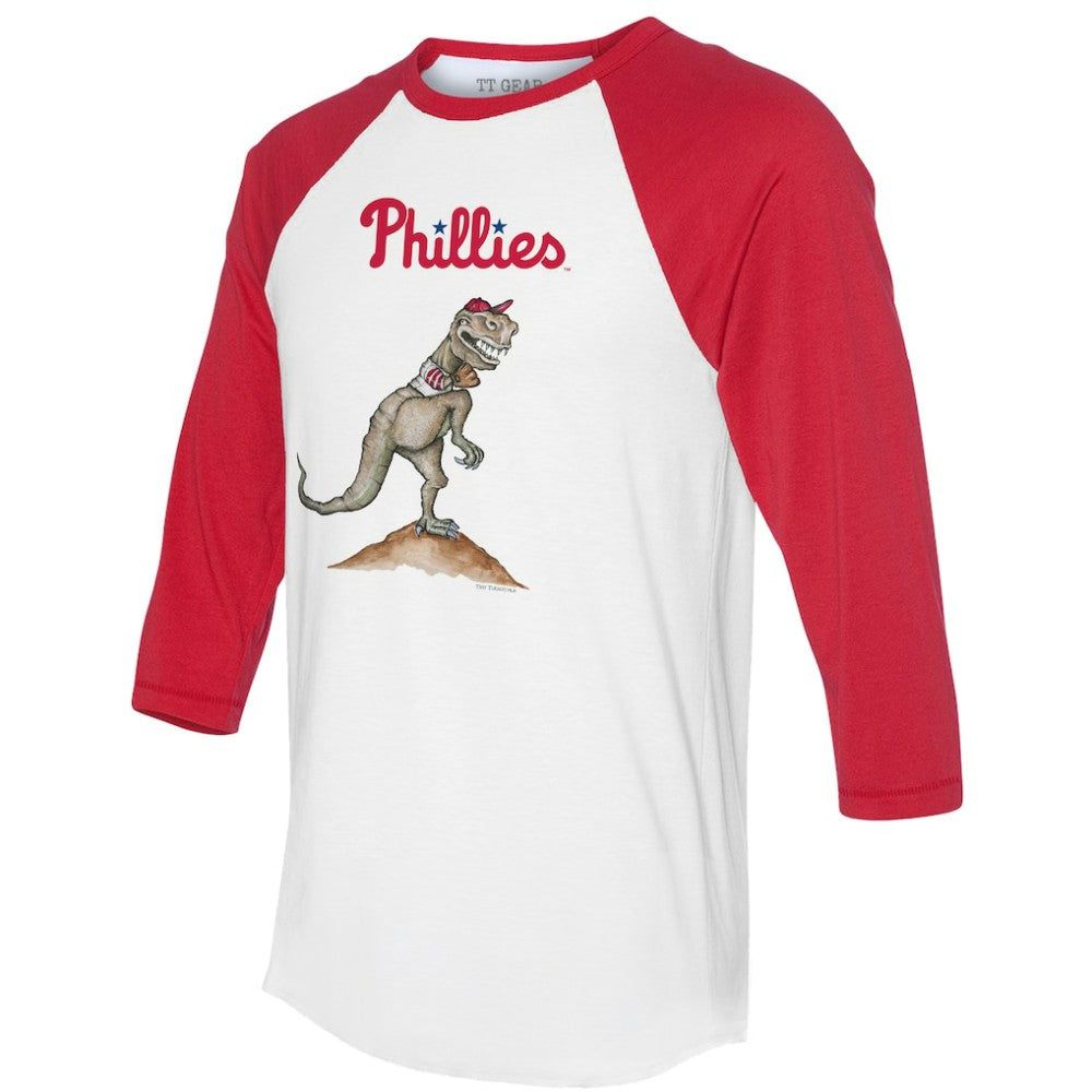 Philadelphia Phillies Tiny Turnip Unisex TT Rex 3/4-Sleeve Raglan T-Shirt | MLB US