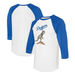 Los Angeles Dodgers Tiny Turnip Unisex TT Rex 3/4-Sleeve Raglan T-Shirt | MLB Discount