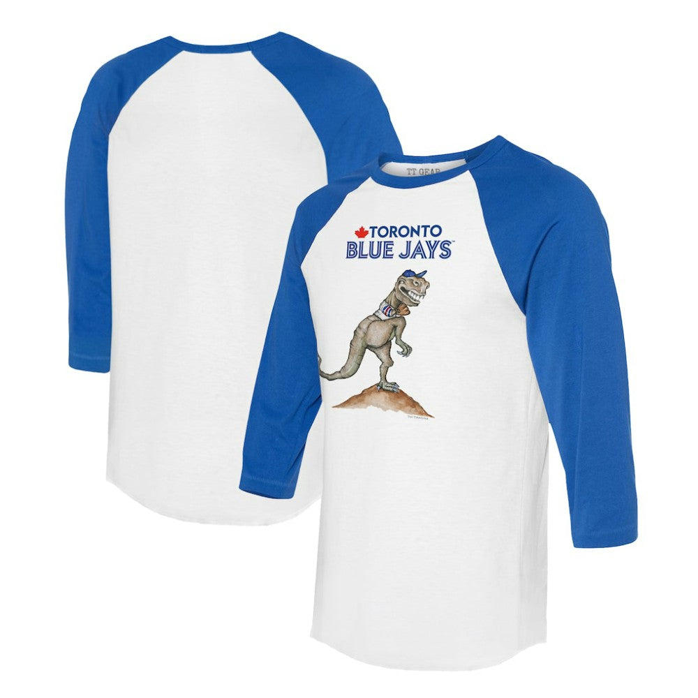 Toronto Blue Jays Tiny Turnip Unisex TT Rex 3/4-Sleeve Raglan T-Shirt | MLB Outlet