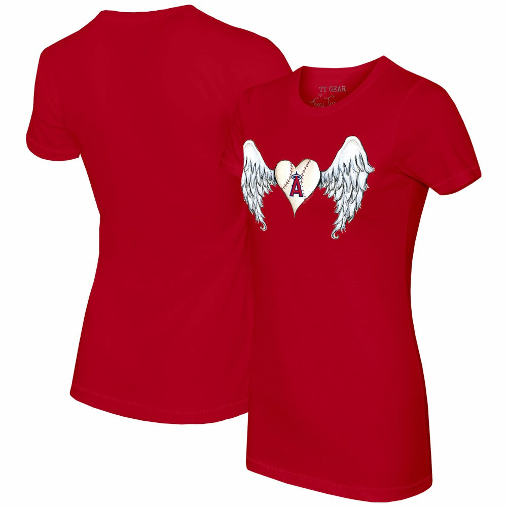 Los Angeles Angels Tiny Turnip Women's Angel Wings T-Shirt | MLB For sale