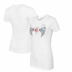 Cincinnati Reds Tiny Turnip Women's Angel Wings T-Shirt | MLB US