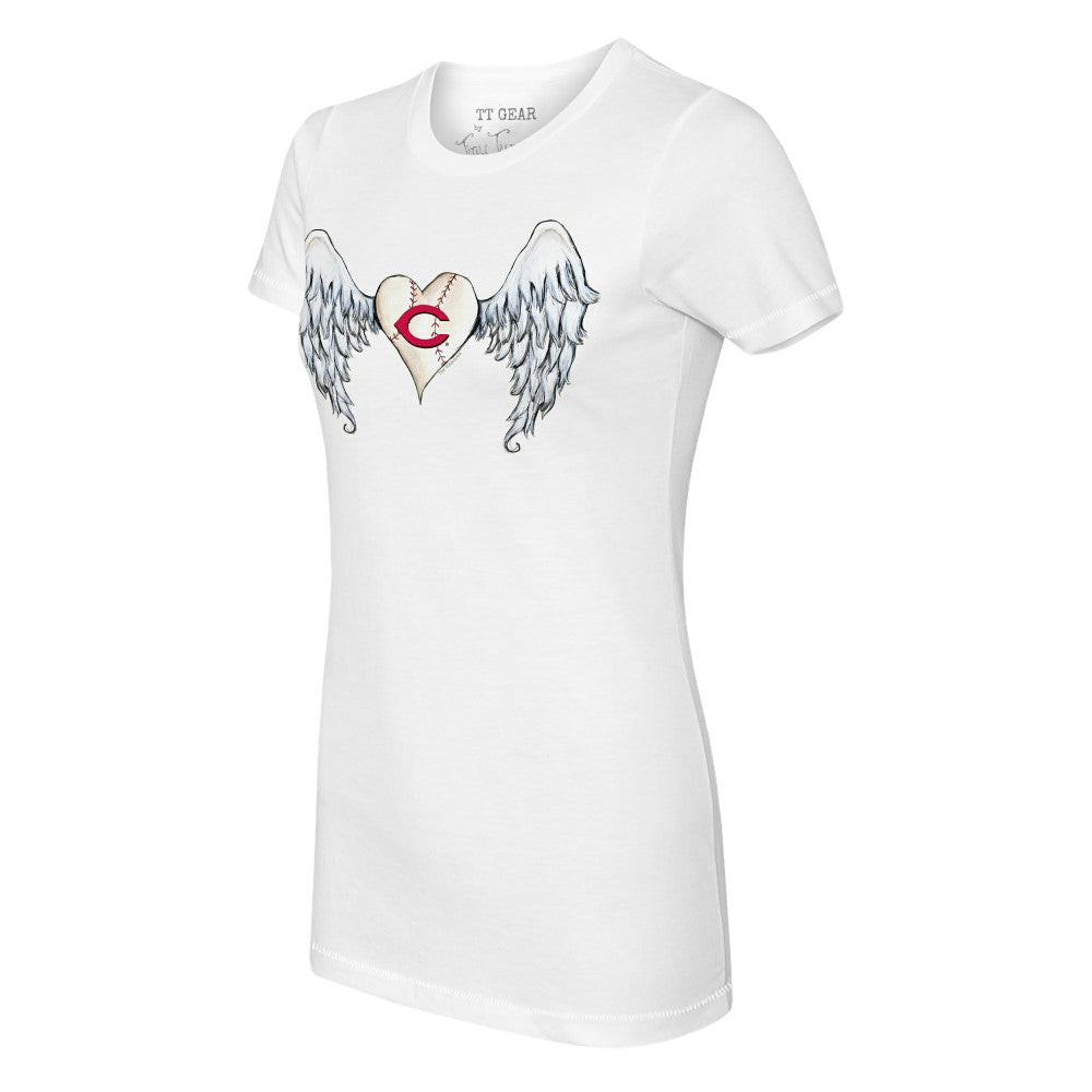 Cincinnati Reds Tiny Turnip Women's Angel Wings T-Shirt | MLB US