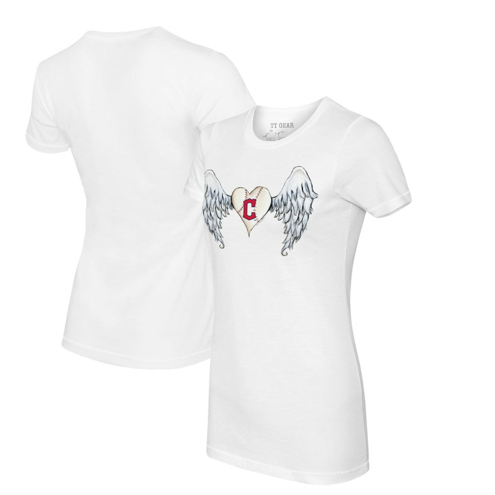 Cleveland Guardians Tiny Turnip Women's Angel Wings T-Shirt | MLB Discount