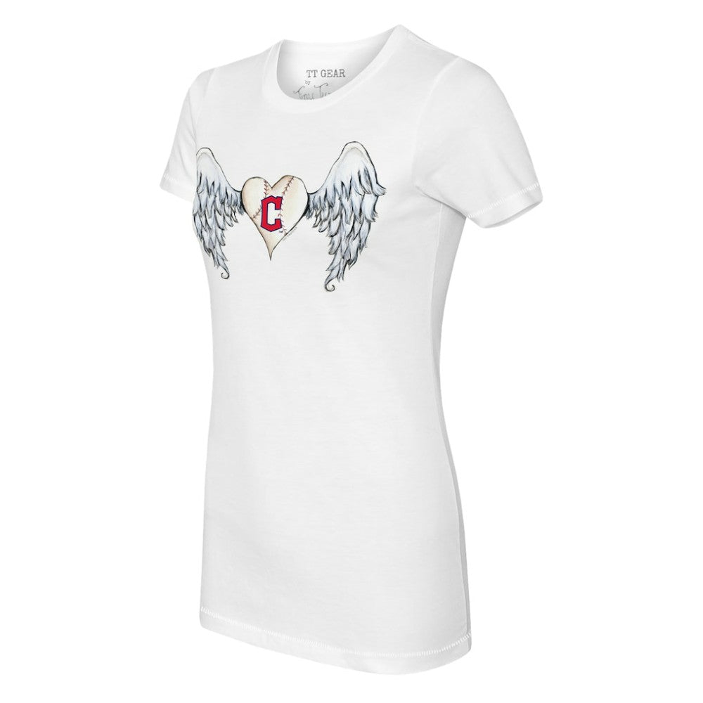 Cleveland Guardians Tiny Turnip Women's Angel Wings T-Shirt | MLB Discount