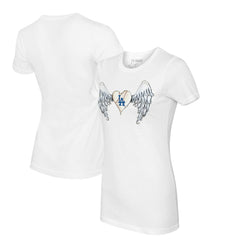 Los Angeles Dodgers Tiny Turnip Women's Angel Wings T-Shirt | MLB For sale