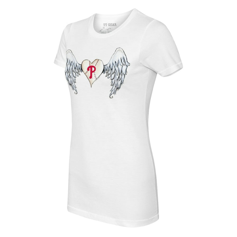 Philadelphia Phillies Tiny Turnip Women's Angel Wings T-Shirt | MLB Online