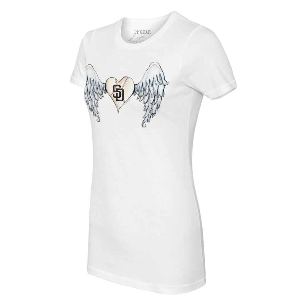 San Diego Padres Tiny Turnip Women's Angel Wings T-Shirt | MLB Discount
