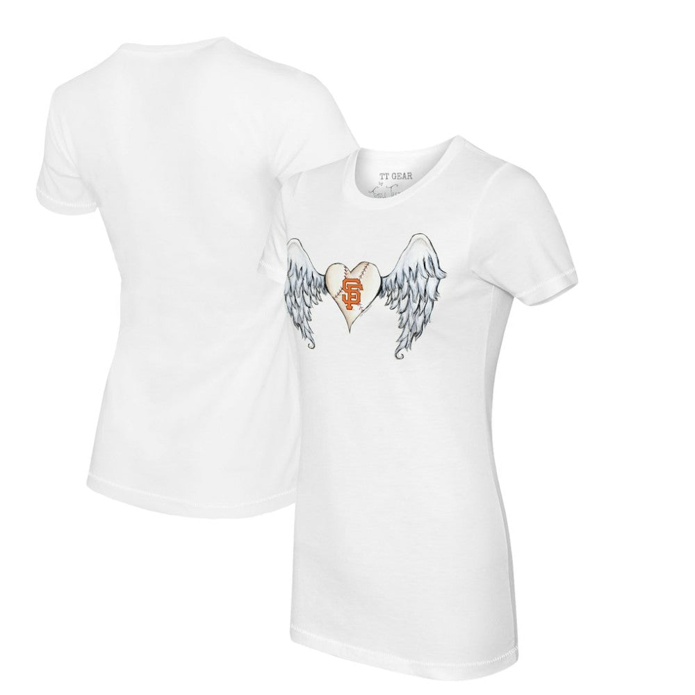 San Francisco Giants Tiny Turnip Women's Angel Wings T-Shirt | MLB US