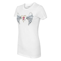 Texas Rangers Tiny Turnip Women's Angel Wings T-Shirt | MLB Outlet