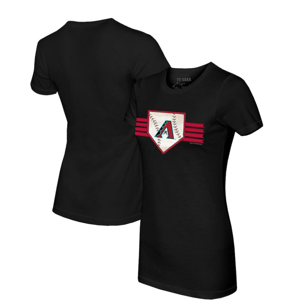 Arizona Diamondbacks Tiny Turnip Women's Base Stripe T-Shirt | MLB Shop