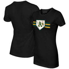 Athletics Tiny Turnip Women's Base Stripe T-Shirt | MLB Sale