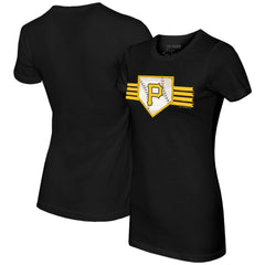 Pittsburgh Pirates Tiny Turnip Women's Base Stripe T-Shirt | MLB For sale