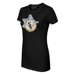 Chicago White Sox Tiny Turnip Women's Baseball Bow T-Shirt | MLB Outlet