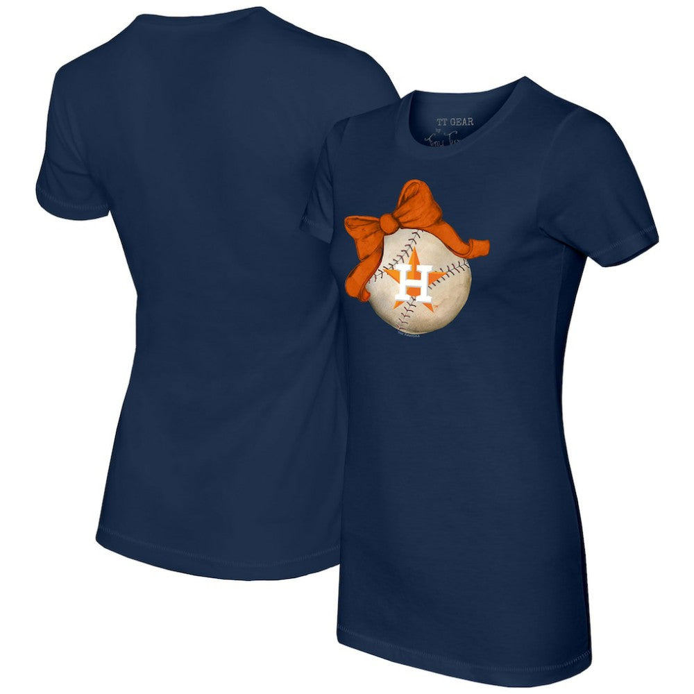 Houston Astros Tiny Turnip Women's Baseball Bow T-Shirt | MLB US