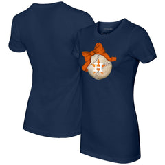 Houston Astros Tiny Turnip Women's Baseball Bow T-Shirt | MLB US