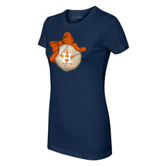 Houston Astros Tiny Turnip Women's Baseball Bow T-Shirt | MLB US