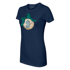 Seattle Mariners Tiny Turnip Women's Baseball Bow T-Shirt | MLB Outlet