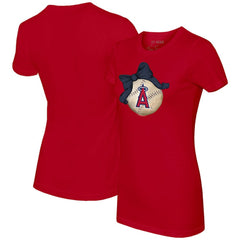 Los Angeles Angels Tiny Turnip Women's Baseball Bow T-Shirt | MLB Online