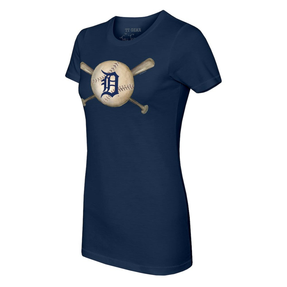 Detroit Tigers Tiny Turnip Women's Baseball Cross Bats T-Shirt | MLB Online