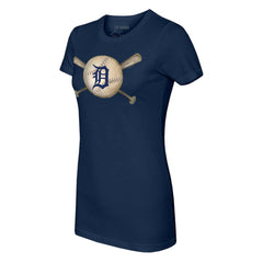 Detroit Tigers Tiny Turnip Women's Baseball Cross Bats T-Shirt | MLB Online