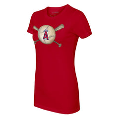 Los Angeles Angels Tiny Turnip Women's Baseball Cross Bats T-Shirt | MLB For sale