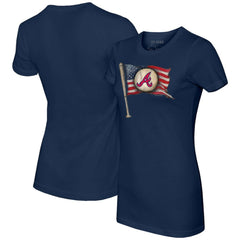 Atlanta Braves Tiny Turnip Women's Baseball Flag T-Shirt | MLB On Sale