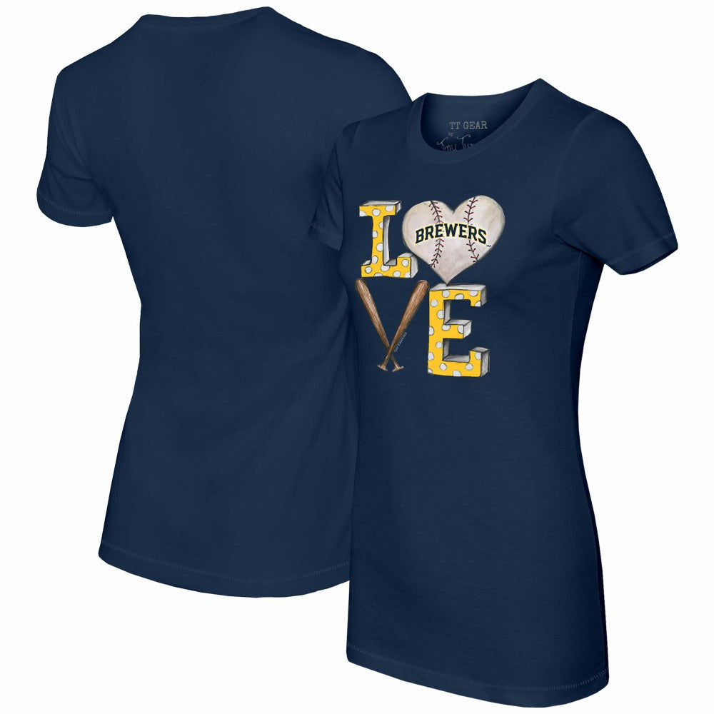 Milwaukee Brewers Tiny Turnip Women's Baseball Love T-Shirt | MLB US