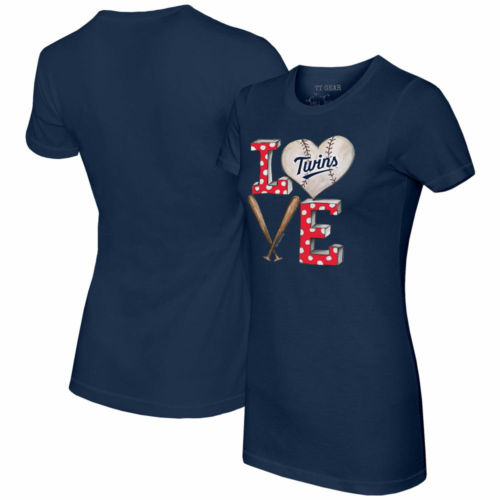Minnesota Twins Tiny Turnip Women's Baseball Love T-Shirt | MLB Discount