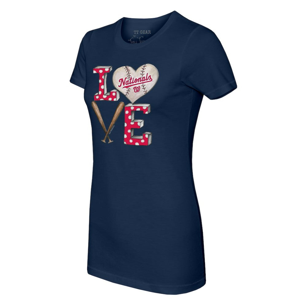 Washington Nationals Tiny Turnip Women's Baseball Love T-Shirt | MLB Near me