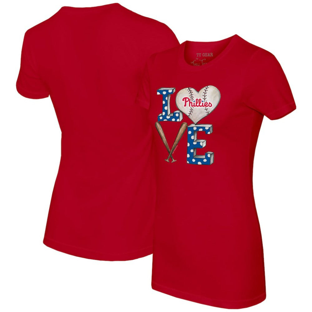 Philadelphia Phillies Tiny Turnip Women's Baseball Love T-Shirt | MLB Outlet