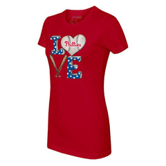 Philadelphia Phillies Tiny Turnip Women's Baseball Love T-Shirt | MLB Outlet