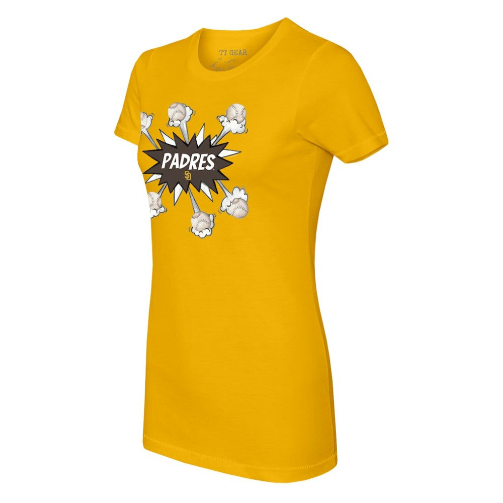 San Diego Padres Tiny Turnip Women's Baseball Pow T-Shirt | MLB Sale
