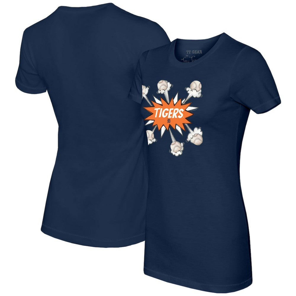 Detroit Tigers Tiny Turnip Women's Baseball Pow T-Shirt | MLB Sale