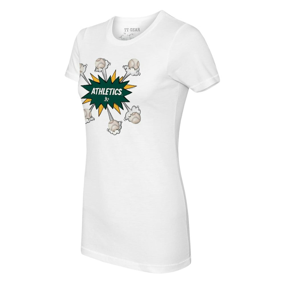 Athletics Tiny Turnip Women's Baseball Pow T-Shirt | MLB On Sale