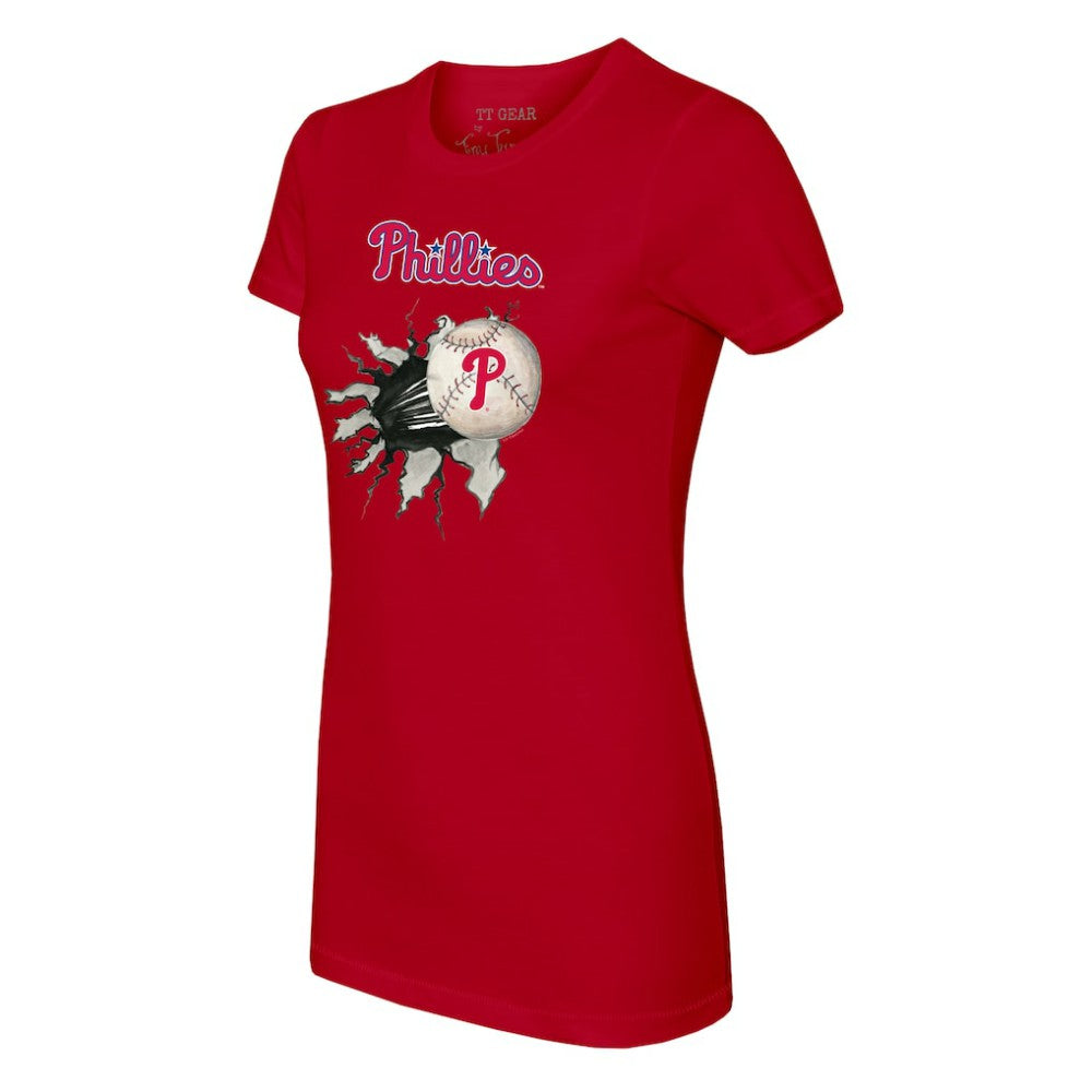 Philadelphia Phillies Tiny Turnip Women's Baseball Tear T-Shirt | MLB Shop