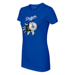 Los Angeles Dodgers Tiny Turnip Women's Baseball Tear T-Shirt | MLB Outlet