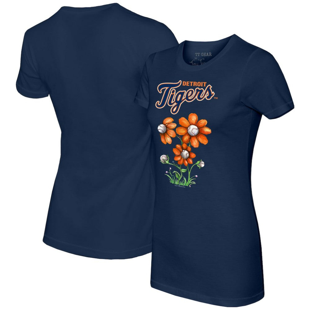Detroit Tigers Tiny Turnip Women's Blooming Baseballs T-Shirt | MLB Outlet