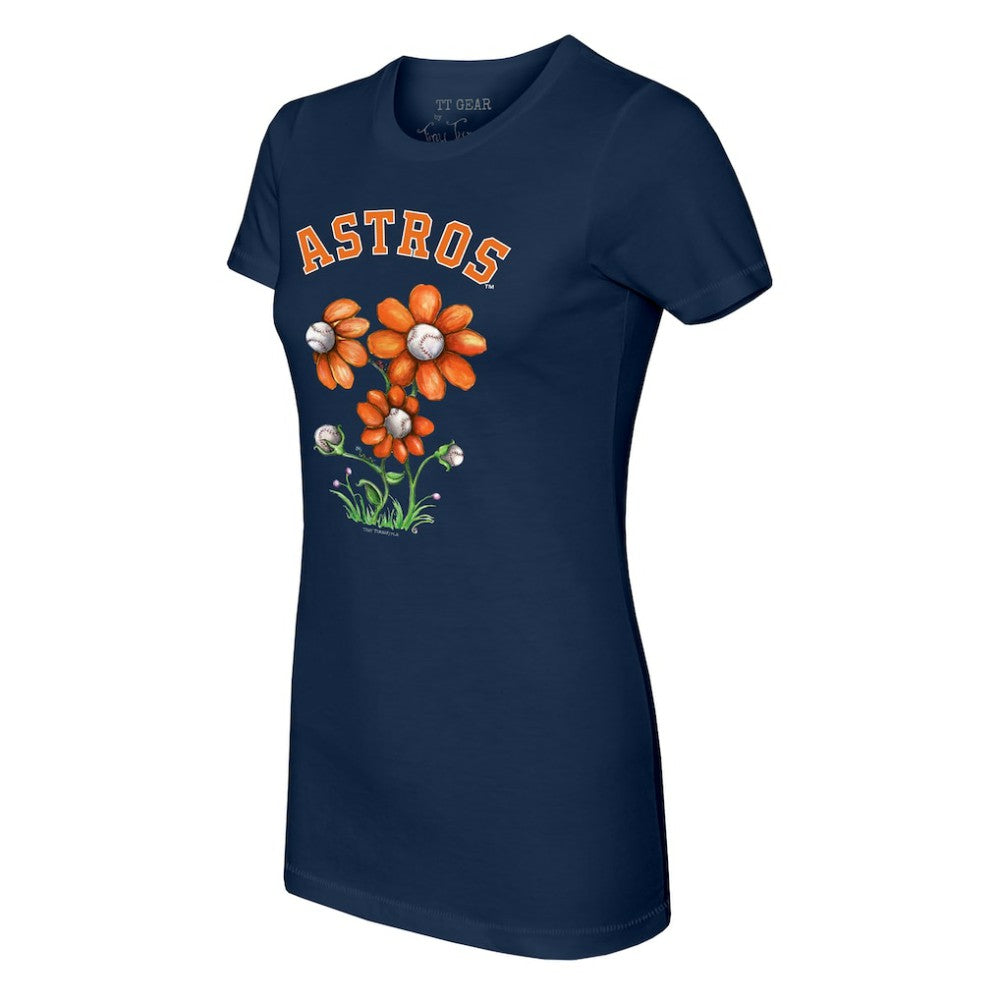 Houston Astros Tiny Turnip Women's Blooming Baseballs T-Shirt | MLB US