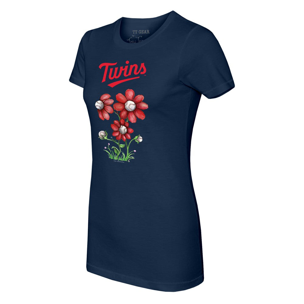 Minnesota Twins Tiny Turnip Women's Blooming Baseballs T-Shirt | MLB Shop