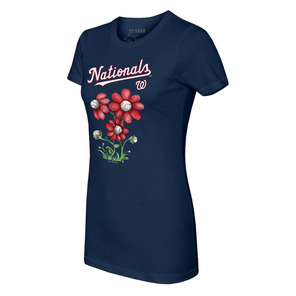 Washington Nationals Tiny Turnip Women's Blooming Baseballs T-Shirt | MLB Near me