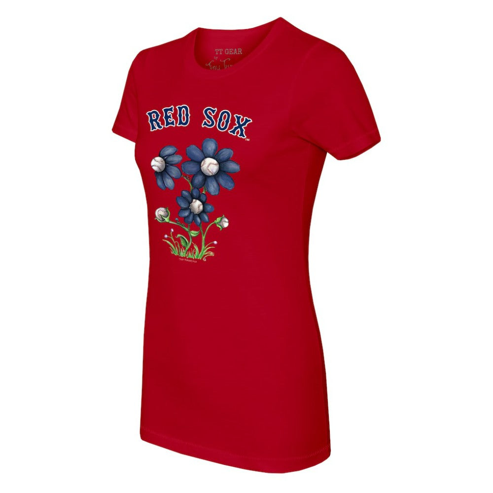 Boston Red Sox Tiny Turnip Women's Blooming Baseballs T-Shirt | MLB US
