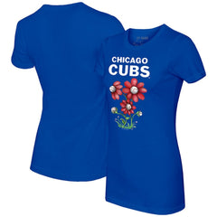 Chicago Cubs Tiny Turnip Women's Blooming Baseballs T-Shirt | MLB Near me