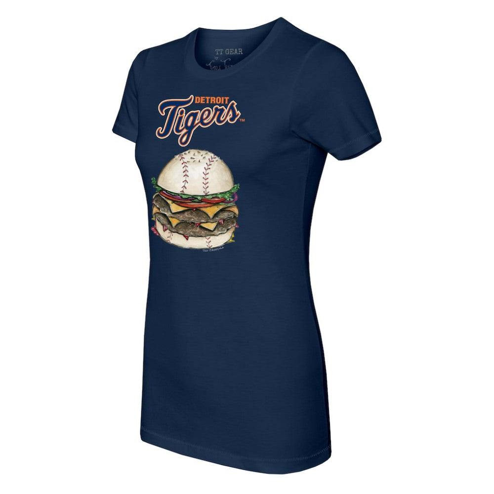 Detroit Tigers Tiny Turnip Women's Burger T-Shirt | MLB Outlet