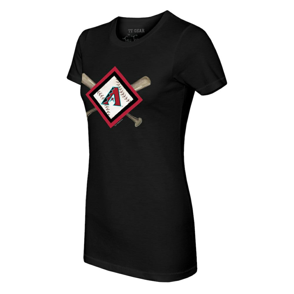 Arizona Diamondbacks Tiny Turnip Women's Diamond Cross Bats T-Shirt | MLB Online