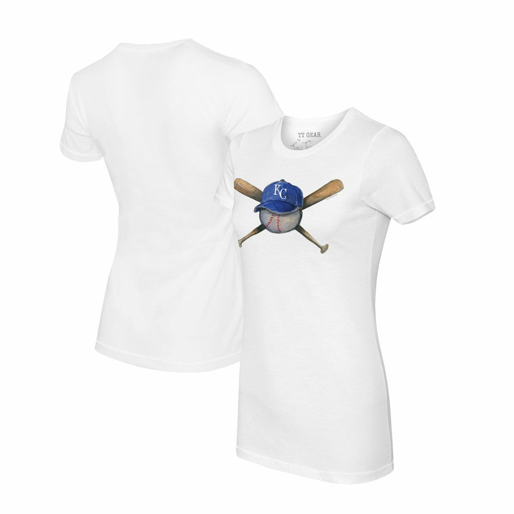 Kansas City Royals Tiny Turnip Women's Hat Crossbats T-Shirt | MLB US