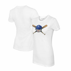 Kansas City Royals Tiny Turnip Women's Hat Crossbats T-Shirt | MLB US