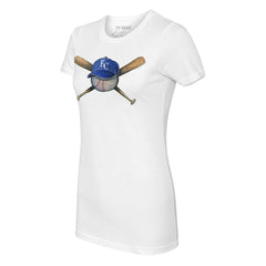 Kansas City Royals Tiny Turnip Women's Hat Crossbats T-Shirt | MLB US